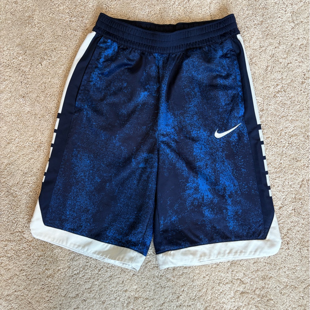 Nike Dri-FIT Athletic Shorts in Blue and Charcoal YXL
